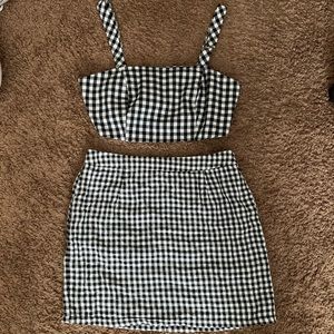 Gingham matching set